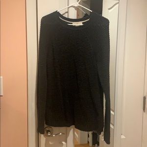 Stone Gray Sweater with Zipper